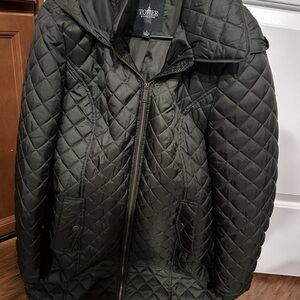 Women's Quilted Puffer Coat - Olive